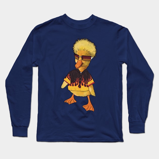 Duck Fieri Long Sleeve T-Shirt by daniasdesigns